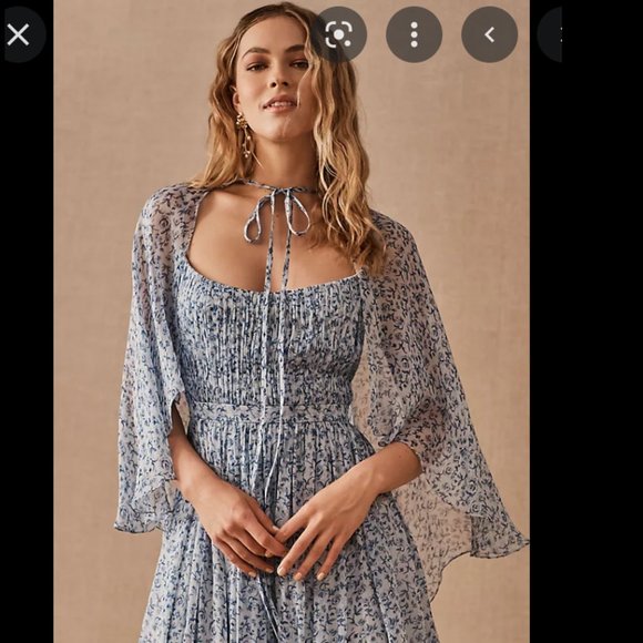 Sachin & Bobbi Rose Dress (Size 0), Tiny Rose Blue - Picture 8 of 8